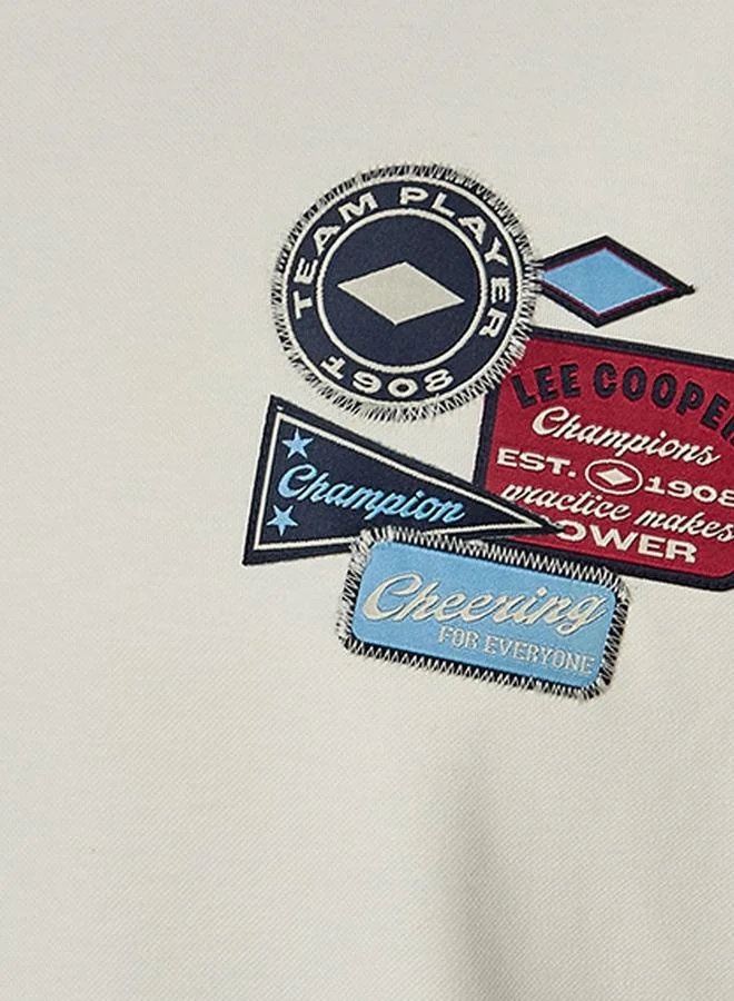 Lee Cooper Lee Cooper Crew Neck Short Sleeves Badge Applique T-shirt