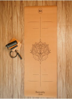 serenity axis cork yoga mat (blue lotus)  - Image 5