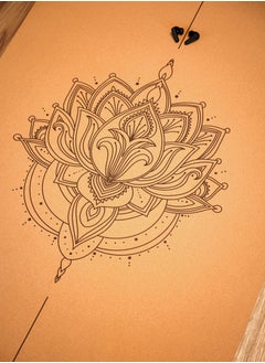 serenity axis cork yoga mat (blue lotus)  - Image 4
