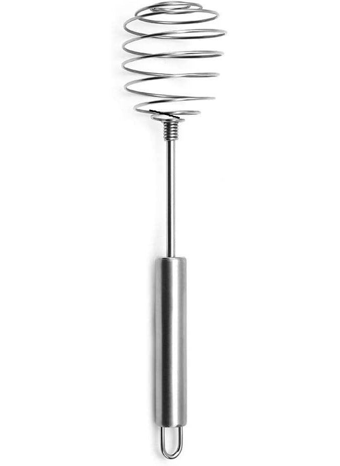 RASTVI RASTVI Egg Beater Stainless Steel Balloon Spring Whisk Egg Beater Milk Blender for Blending Whisking Beating Stirring 10Inch Whisk Pack of 1  - Image 1