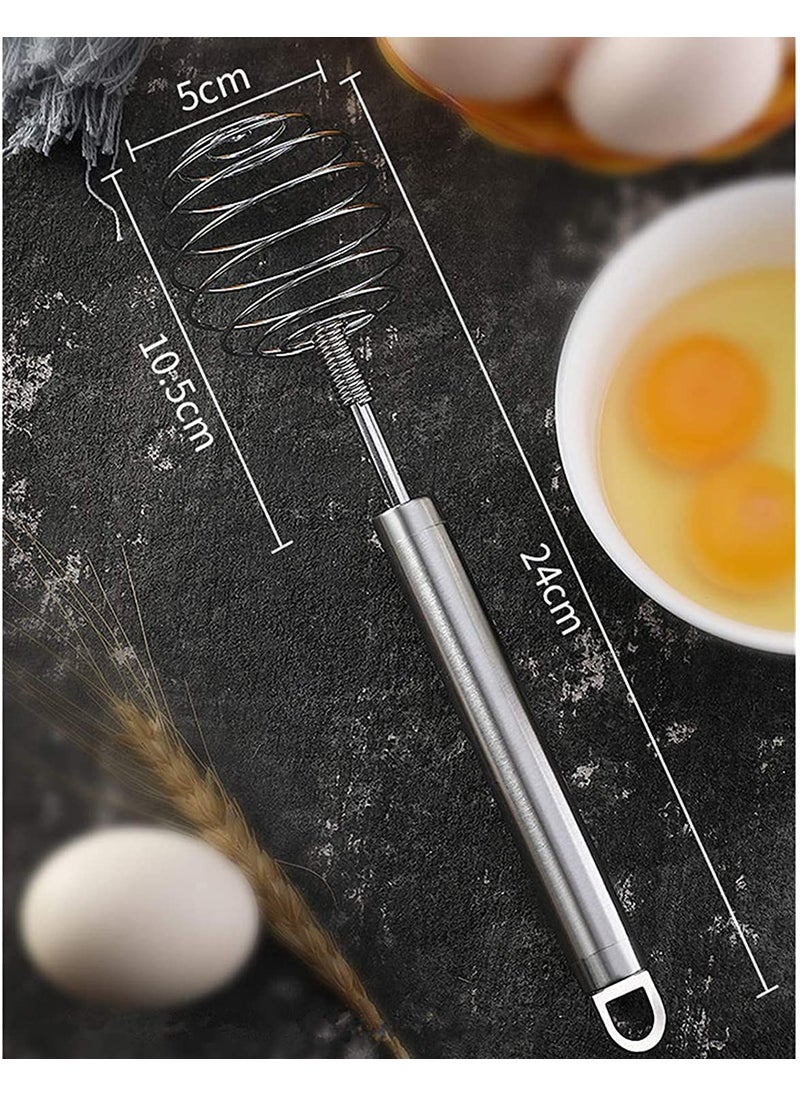 RASTVI RASTVI Egg Beater Stainless Steel Balloon Spring Whisk Egg Beater Milk Blender for Blending Whisking Beating Stirring 10Inch Whisk Pack of 1  - Image 2