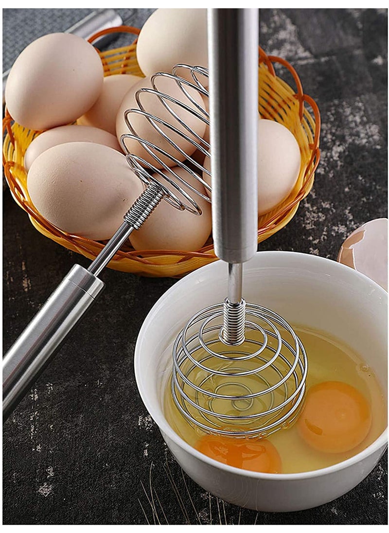 RASTVI RASTVI Egg Beater Stainless Steel Balloon Spring Whisk Egg Beater Milk Blender for Blending Whisking Beating Stirring 10Inch Whisk Pack of 1  - Image 4