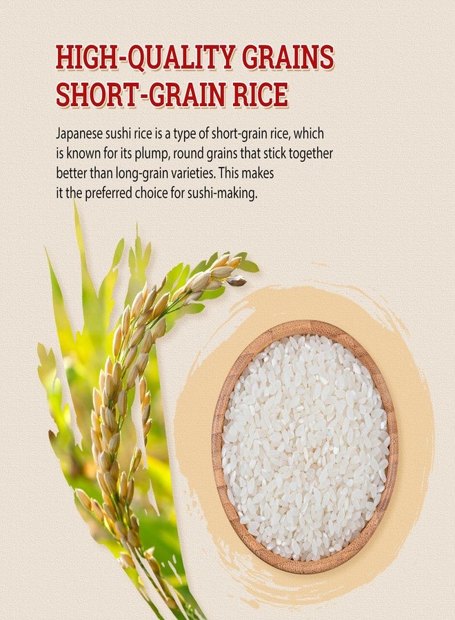 52USA Sushi Rice 2 Pound (32 Ounce), Premium Short Grain Rice, White Sticky Rice for Sushi and Japanese Food, Gluten-Free, Vegan - Image 4