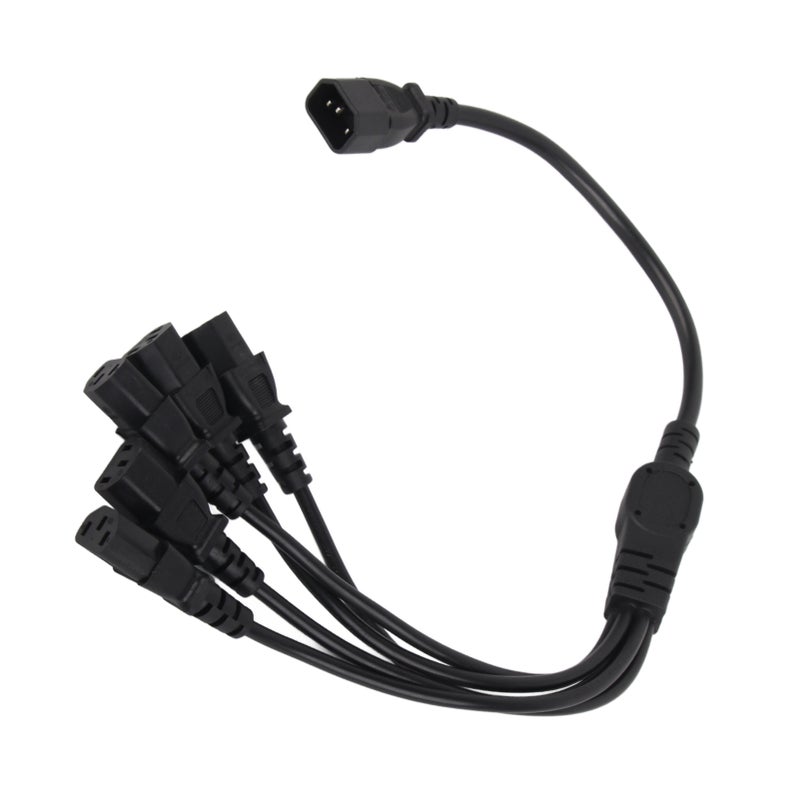 UPS PDU C14 to 5 X C13 Power Adapter Cable Male to Female 10A 250V Y Splitter Power Adapter Cable 1.6ft - Image 4