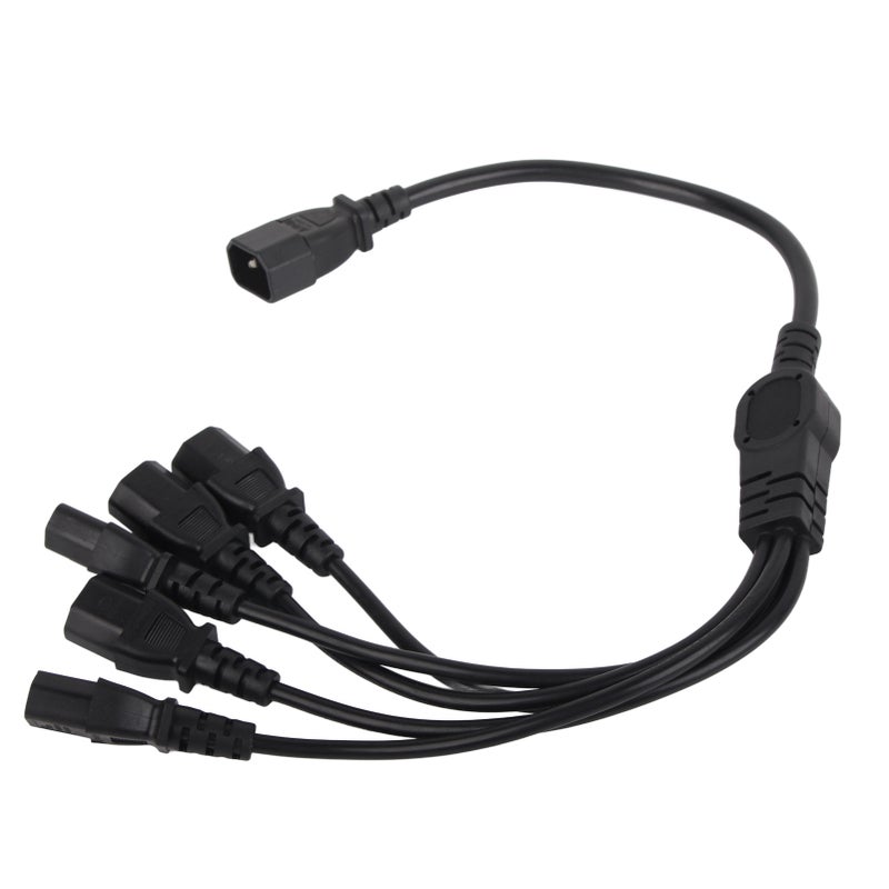 UPS PDU C14 to 5 X C13 Power Adapter Cable Male to Female 10A 250V Y Splitter Power Adapter Cable 1.6ft - Image 3