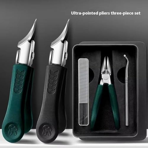 SHOPPOSTREET Nail Clipper Stainless Steel Slant Edge Nail Clipper Anti-Splash Fingernails, Toe Nail Trimmers Professional Trim Nails Manicure Tool (GREEN) - Image 5