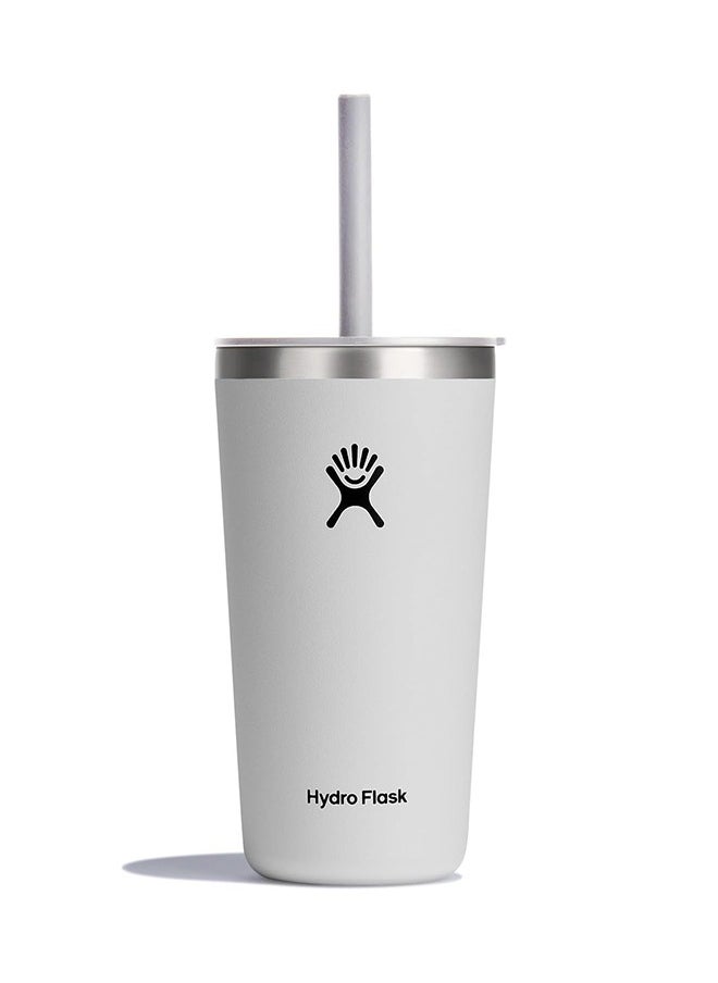 Hydro Flask 16 oz All Around Tumbler with Straw Lid and stainless steel double-wall vacuum insulation  Tumbler BPA-Free  - Image 1