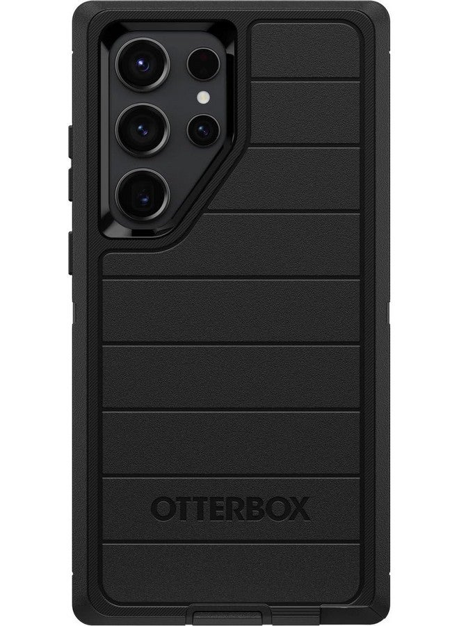 أوتربوكس جراب OtterBox Galaxy S23 Ultra (فقط) - سلسلة Defender - أسود، قوي ومتين - مع حماية للمنافذ - يتضمن حامل مشبك الحافظة - حماية من الميكروبات - عبوة غير مخصصة للبيع بالتجزئة - Image 3