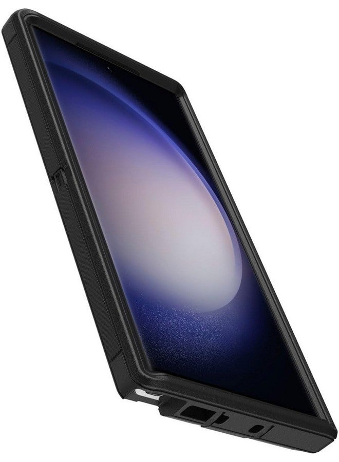 أوتربوكس جراب OtterBox Galaxy S23 Ultra (فقط) - سلسلة Defender - أسود، قوي ومتين - مع حماية للمنافذ - يتضمن حامل مشبك الحافظة - حماية من الميكروبات - عبوة غير مخصصة للبيع بالتجزئة - Image 4