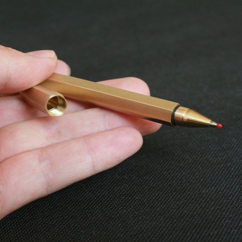 EKLOEN EDC Pocket Six-Edge Solid Brass Signature Pen - Image 2
