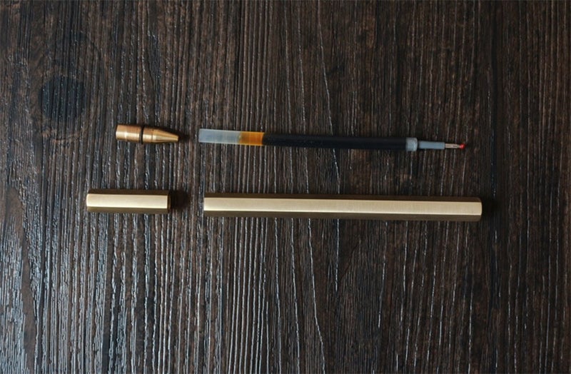 EKLOEN EDC Pocket Six-Edge Solid Brass Signature Pen - Image 4