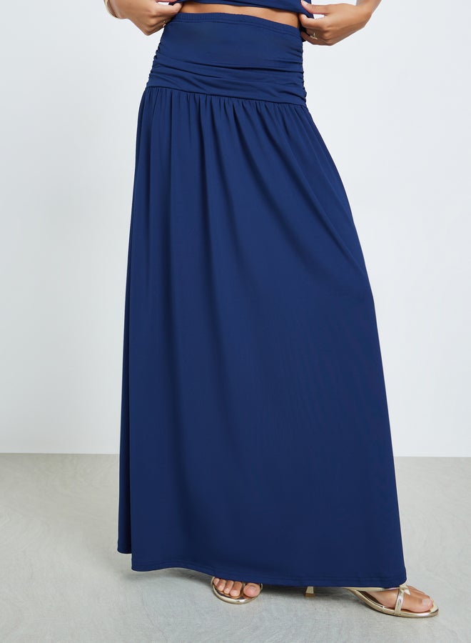 Styli Navy Knit Sleeveless Top and Maxi Skirt Co-Ords - Image 4