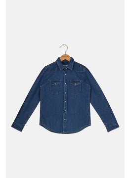 Pepe Jeans Kids Boy Washed Denim Jacket Blue,  - Image 1