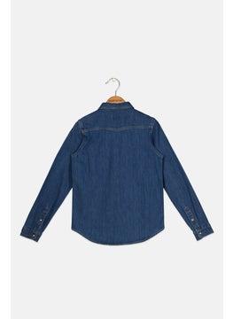 Pepe Jeans Kids Boy Washed Denim Jacket Blue,  - Image 2