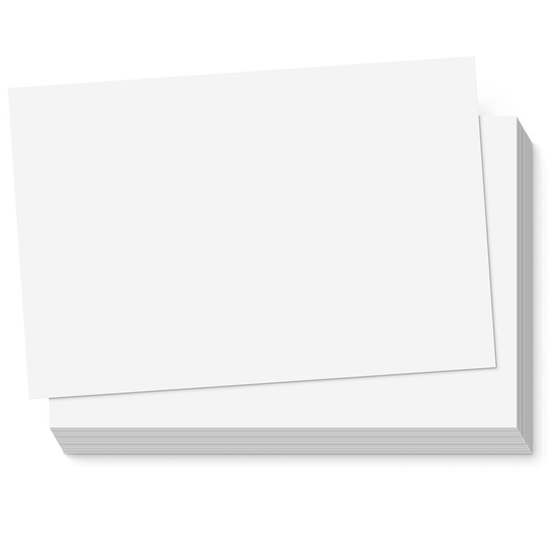 Sweetzer & Orange S&O 300gsm 4x6” Postcard Paper Cardstock(Both Sides Blank) For Art or Clear Thank Notes for Mailing—Set of 60 White Blank Invitation Sheets, Printable Stationery Set, Bulk greeting Cards Pack - Image 1