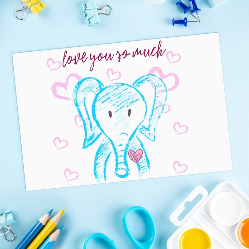 Sweetzer & Orange S&O 300gsm 4x6” Postcard Paper Cardstock(Both Sides Blank) For Art or Clear Thank Notes for Mailing—Set of 60 White Blank Invitation Sheets, Printable Stationery Set, Bulk greeting Cards Pack - Image 5