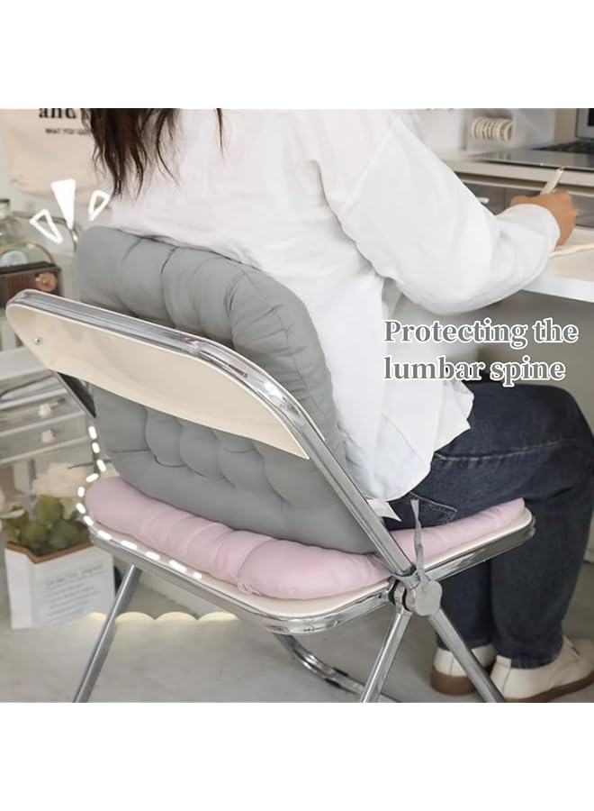 erorex Thicken Chair Seat Cushion With Ties Square Padded Chair Seat Pads Backrest Cushion Non Slip Plush Pp Cotton Chair Pads Soft Tatami Floor Cushion For Yoga Meditation Living Room Office Light Camel - Image 4