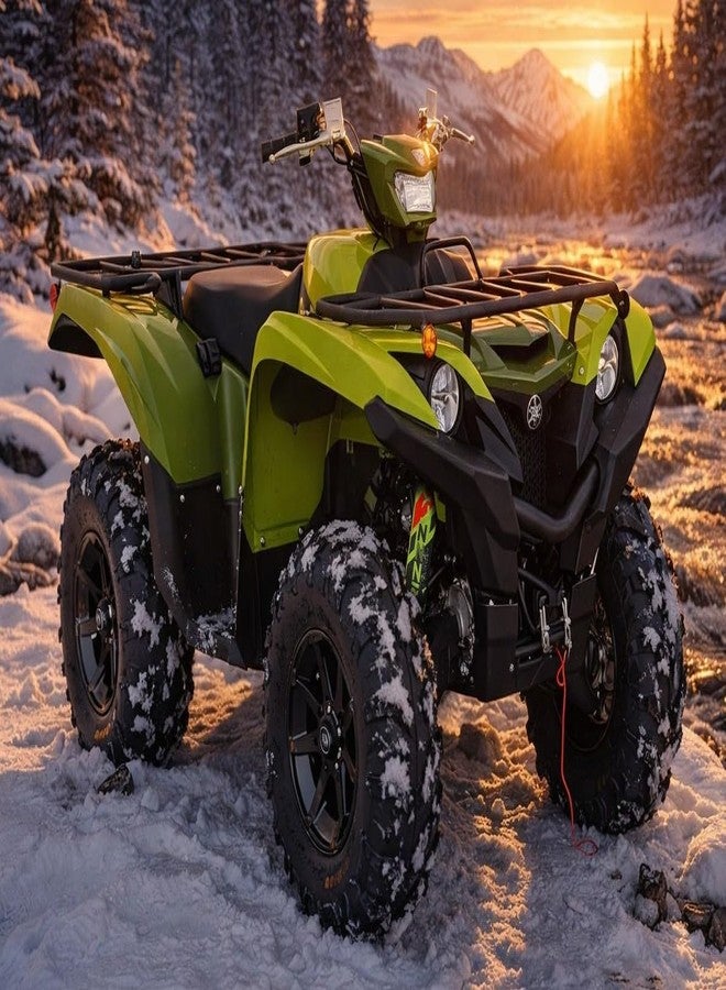أغطية حماية عالية الأداء للصدمات مناسبة لدراجات ATV من طراز Yamaha Grizzly - متينة، مقاومة للماء، سهلة التركيب، حماية موثوقة لجميع التضاريس، لون أحمر (أصفر) - Image 4