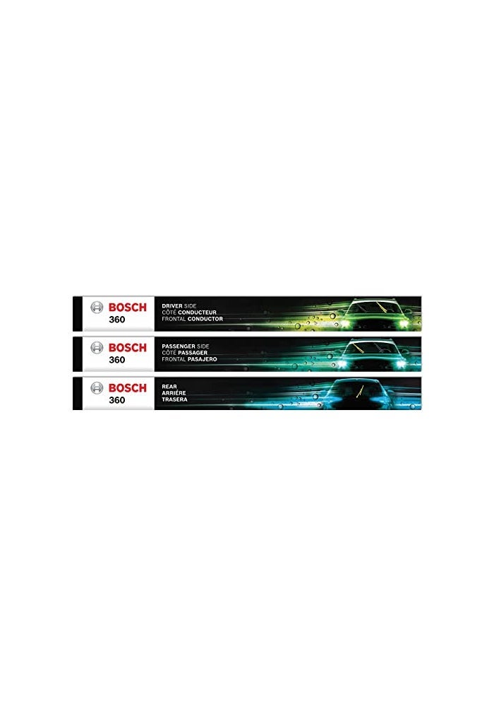 BOSCH B36006 360 Complete Vehicle Wiper Blade Replacement Includes Front Beam Blades Pair Rear Wiper Blade 1 262012 - Image 1