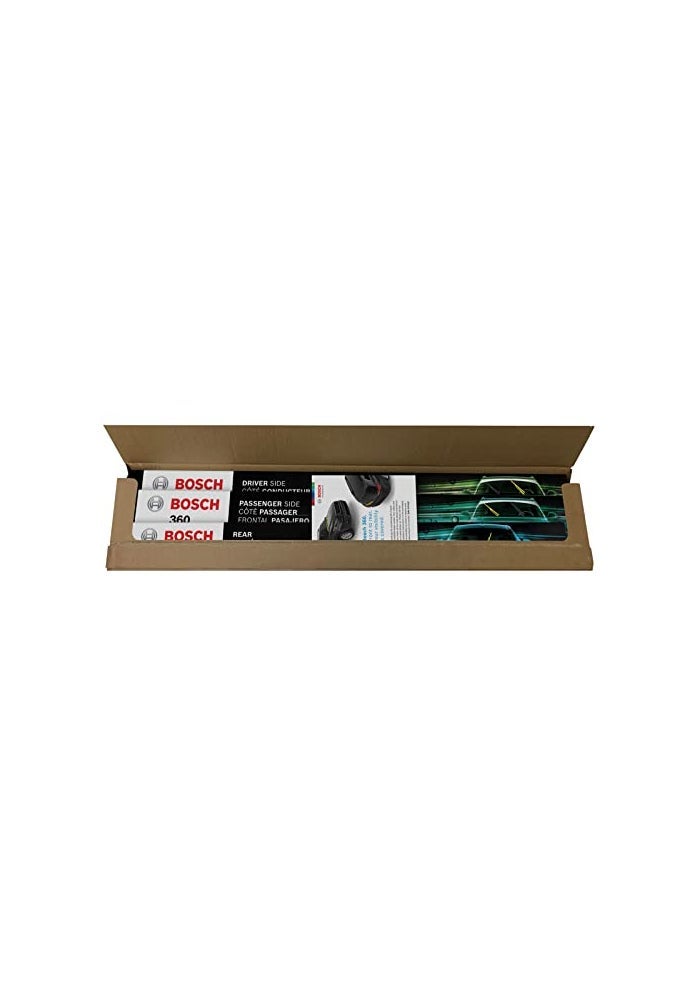 BOSCH B36006 360 Complete Vehicle Wiper Blade Replacement Includes Front Beam Blades Pair Rear Wiper Blade 1 262012 - Image 3