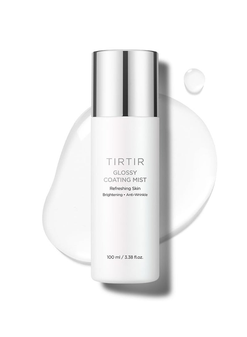 TIRTIR TIRTIR Glossy Coating Mist 3.38 fl. oz, Illuminating Polyglutamic Acid Face Mist for Fresh, Glowing Skin,Cooling, Soothing, Makeup Prep Spray - Image 1