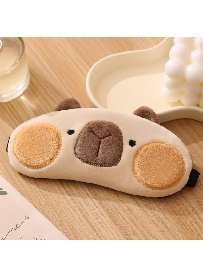 Kapibala Breathable Environmentally Friendly Eye Mask Ice Pack Hot And Cold Dual Compress To Relieve Eye Fatigue, Blackout Eye Protection, Removable And Replaceable