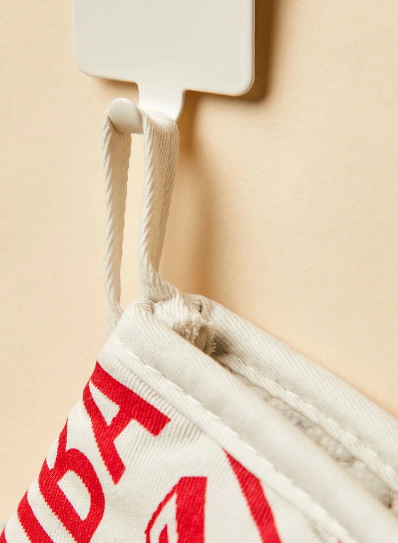 Premier Red Printed Oven Glove