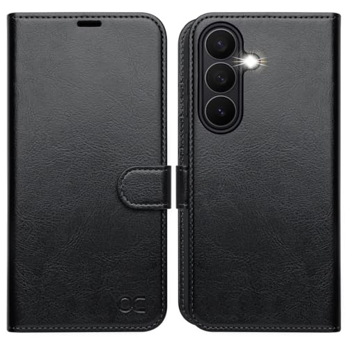 OCASE Compatible with Samsung Galaxy S26 Wallet Case, PU Leather Flip Folio Case with Card Holders RFID Blocking Kickstand [Shockproof TPU Inner Shell] Protective Phone Cover 2026, Black - Image 1