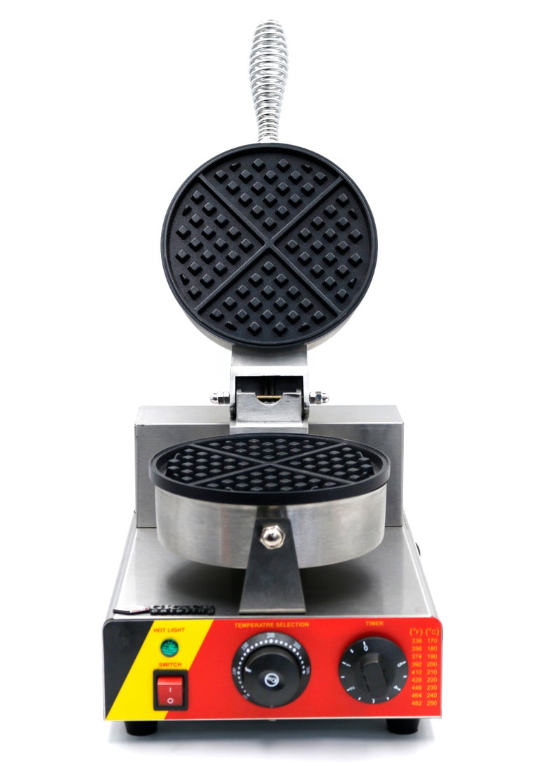 Commercial Waffle Maker Machine for Home & Cafe Waffle Maker Round Belgium Waffles Single Head  - Image 2