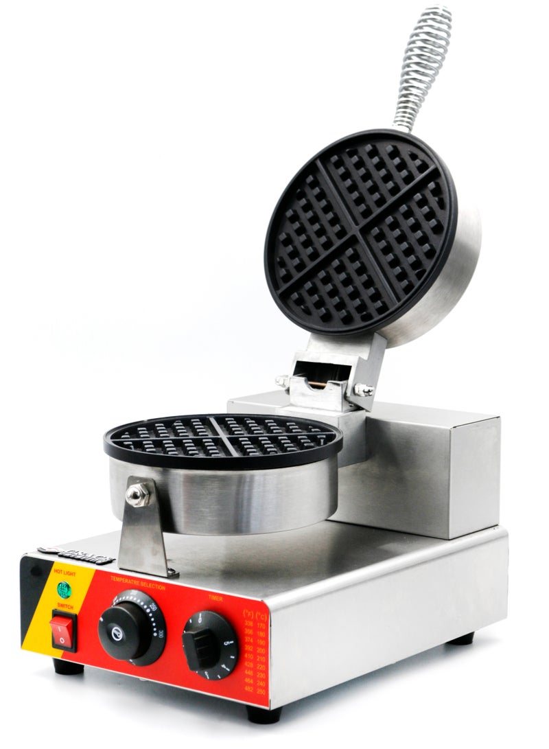 Commercial Waffle Maker Machine for Home & Cafe Waffle Maker Round Belgium Waffles Single Head  - Image 4
