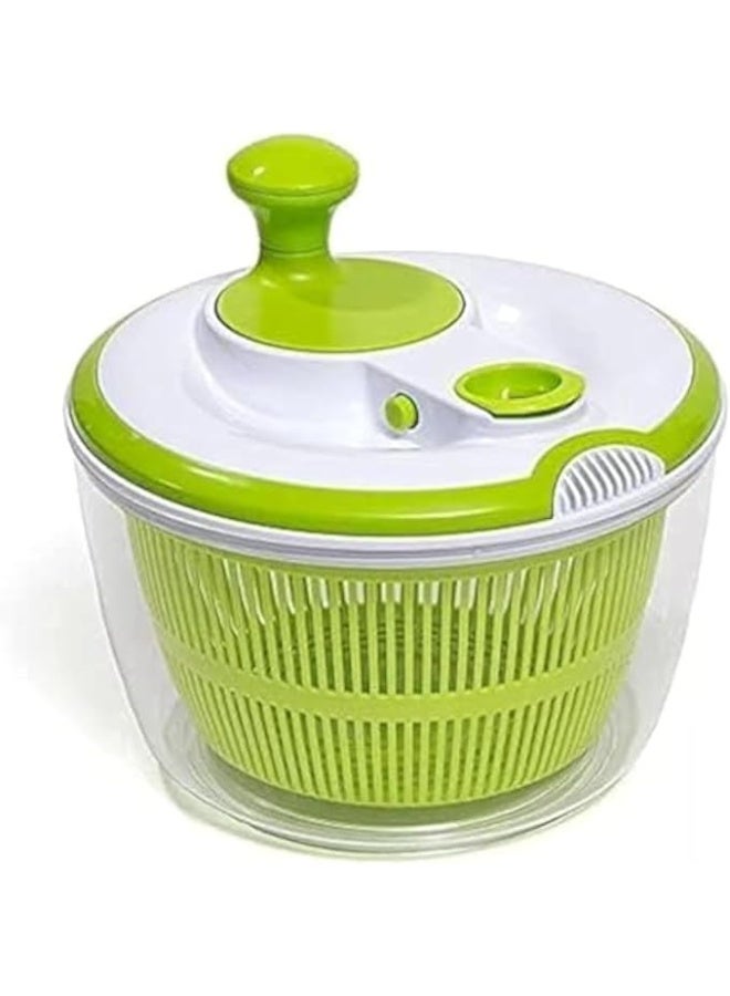 Large Salad Spinner and Keeper - 5L Lettuce Spinner Vegetable Washer Dryer with Large Salad Bowl and Plastic Colander  - Image 1
