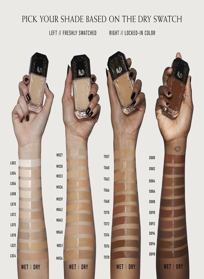 KVD Beauty Good Apple Non-Comedogenic Full-Coverage Serum Foundation Tan 063 - Image 3