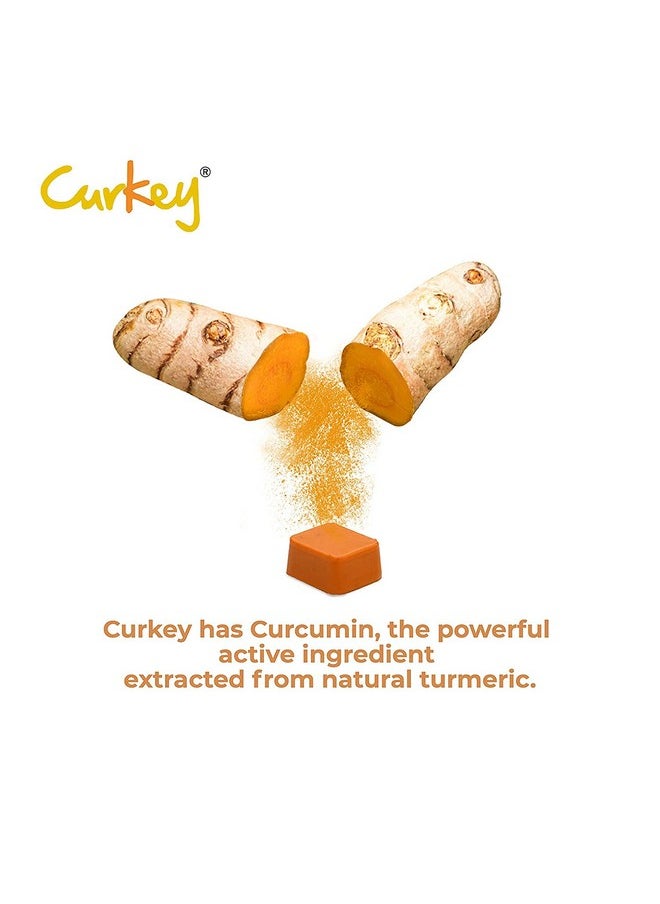 CURKEY - Pastilles For Quick Relief From Sore Throat With Natural Curcumin Extract From Turmeric | Sugar Free, Mint Flavour - 10 Pastilles (Pack Of 10) - Image 1