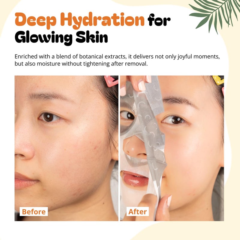 Epielle Character Face Mask Mystical Safari 6 Pack, Fun & Effective Korean Skin Care, Spa Party Favors, Stocking Stuffers, Birthday Gifts for Women, Self Care Gifts - Image 5