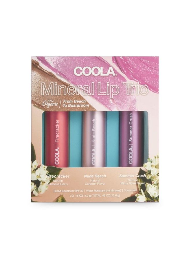 COOLA Organic Tinted Lip Balm & Mineral Sunscreen With Spf 30 Dermatologist Tested Lip Care For Daily Protection Vegan Variety Pack 0.15 Oz Each - Image 2