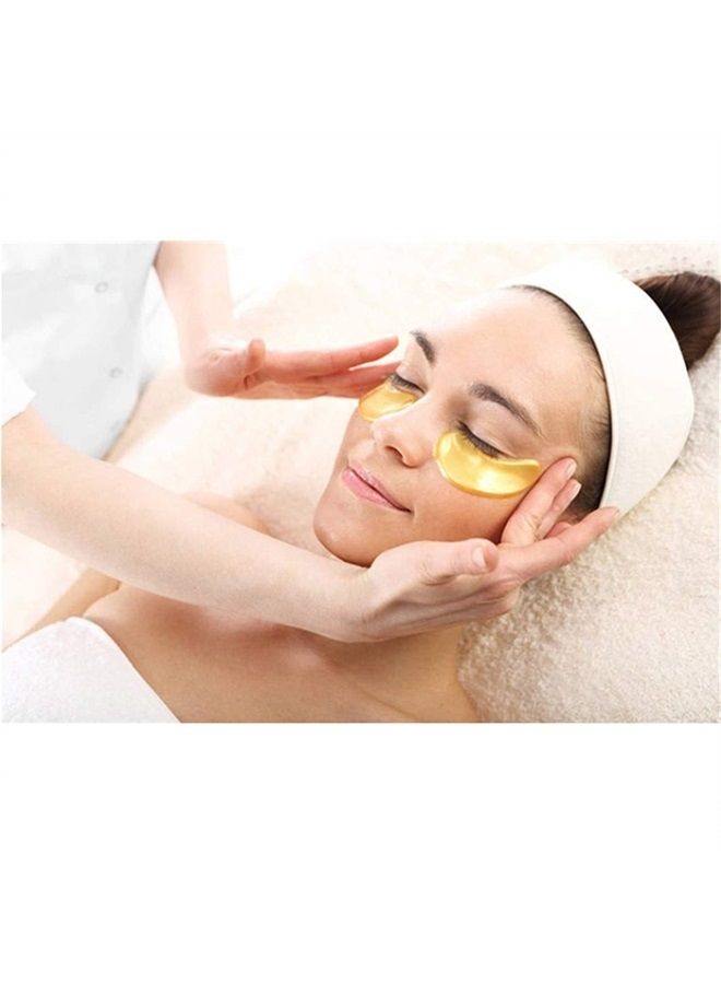 Under Eye Patches - 30 Pairs 24K Gold Collagen Under Eye Mask, Anti Aging Crystal Moisturizing Eye Gel Pads Eye Patches for Reducing Dark Circles, Puffy Eyes & Eye Bags,Suitable for Women & Men