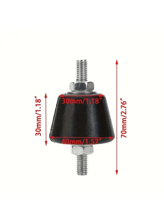 4pcs AG 35 Grey Heavy Duty Anti Vibration Mounts With M8 Studs For Air Compressors - Image 2