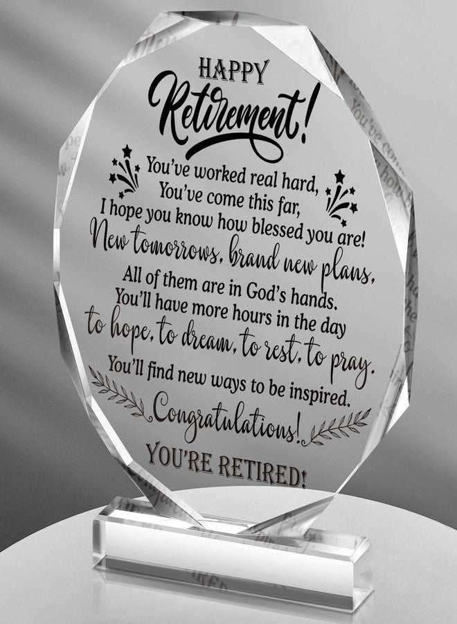 Chunful Retirement Gifts for Women Men May You Be Proud Keepsake and Paperweight Retirement Plaque Inspirational Farewell Gifts for Retired Teacher Police Firefighter(New Tomorrow) - Image 1