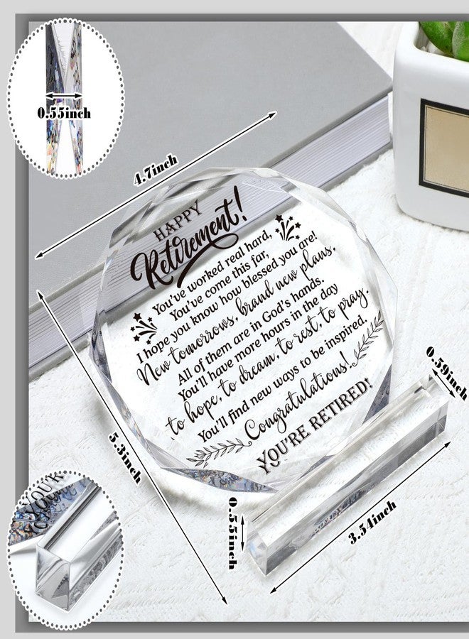 Chunful Retirement Gifts for Women Men May You Be Proud Keepsake and Paperweight Retirement Plaque Inspirational Farewell Gifts for Retired Teacher Police Firefighter(New Tomorrow) - Image 3