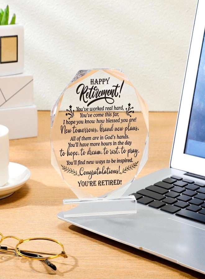 Chunful Retirement Gifts for Women Men May You Be Proud Keepsake and Paperweight Retirement Plaque Inspirational Farewell Gifts for Retired Teacher Police Firefighter(New Tomorrow) - Image 2