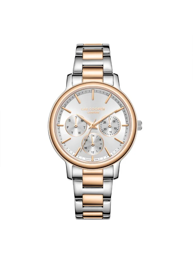 Lee Cooper Lee Cooper LC07946.530 Women Multi Function Display Watch & Metal Strap Silver