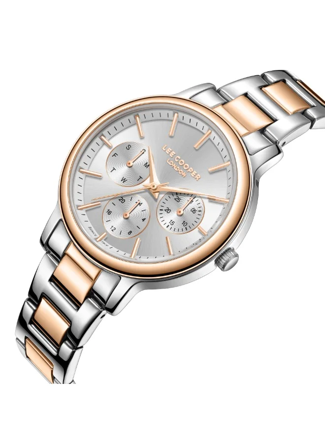 Lee Cooper Lee Cooper LC07946.530 Women Multi Function Display Watch & Metal Strap Silver