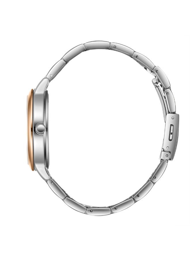 لي كوبر ساعة لي كوبر نسائية متعددة الوظائف بسوار معدني فضي - Image 3