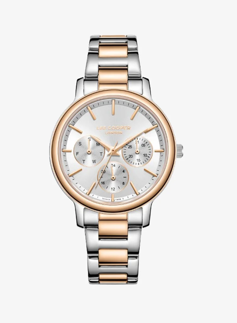 Lee Cooper Lee Cooper LC07946.530 Women Multi Function Display Watch & Metal Strap Silver