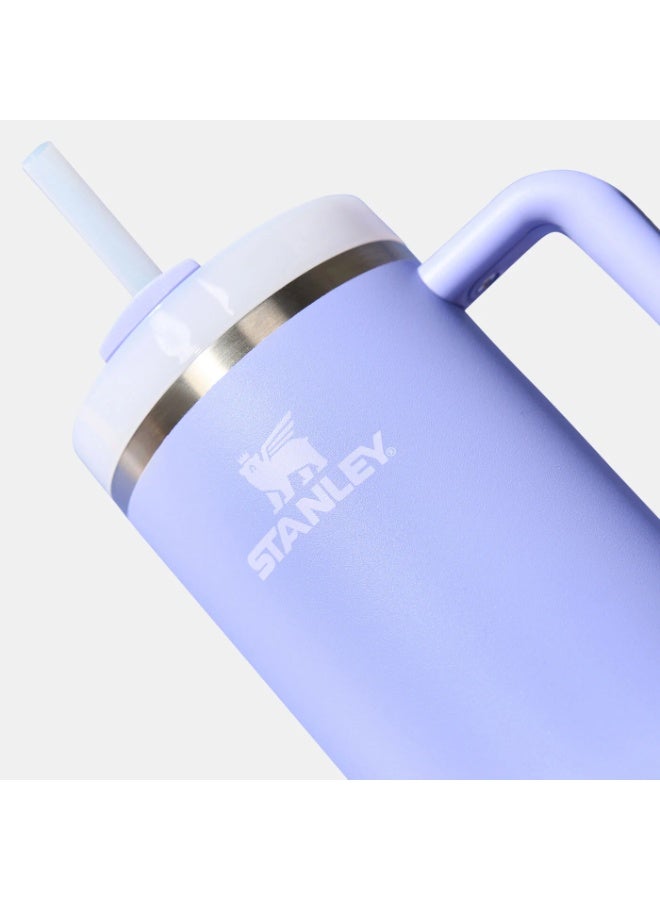 ستانلي كوب ستانلي المعزول المصنوع من الفولاذ المقاوم للصدأ مع مقبض - كوب سفر متين مع عزل مفرغ مزدوج الجدار، وغطاء بثلاثة أوضاع، وقشة قابلة لإعادة الاستخدام، وقاعدة مناسبة لحامل الأكواب لترطيب طويل الأمد سواء كان ساخنًا أو باردًا - Image 3