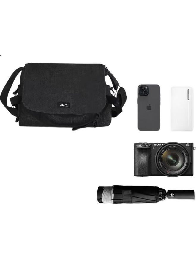 Pull Back Warrior Crossbody Bag Men'S Nylon Retro Casual Large Capacity Crossbody Bag New Men'S Travel Student Fashion Single Shoulder Bag - Image 1