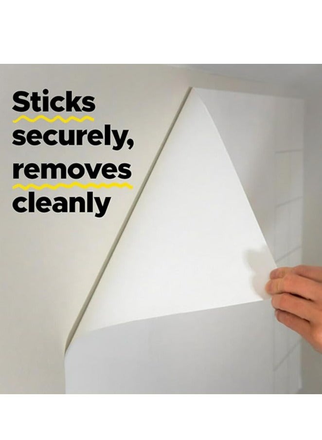 Post It Post-it Dry Erase Whiteboard Surface 2 x 3 in (60.9 cm x 91.4 cm), 1 roll/pack | White Color | Sticker Whiteboard Film Surface for Walls, Doors, Tables and More | Removable | Easy Installation - Image 5