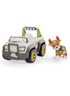 Paw Patrol, Tracker’s Jungle Cruiser Vehicle with Collectible Figure, for Kids Aged 3 and up, Multicolor, (6061801)