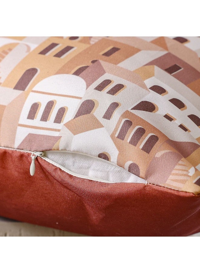 DANUBE HOME Toss Pillow With Zipper Without Piping | Patio Throw Pillow Garden Farmhouse Decor | Decorative Cushion For Outdoor Seating Chair Sofa Swing Gazebo 45X45cm-Print Rio - Image 3