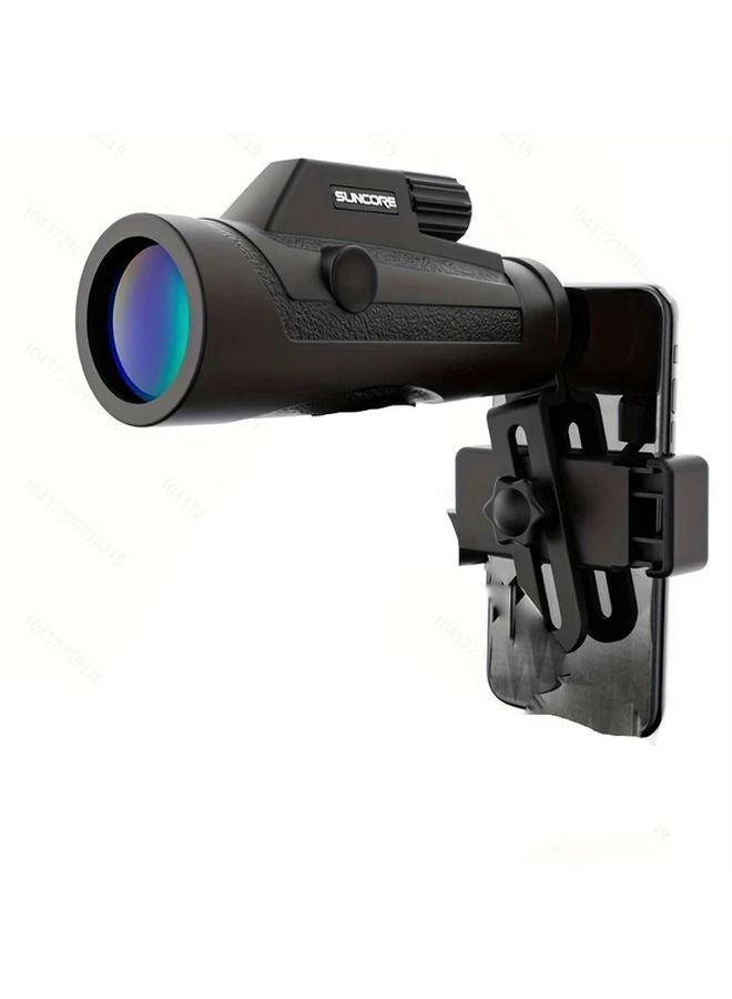 Black Monocular Telescope 10x42 High Powered HD Lightweight for Bird Watching Hiking - Image 2